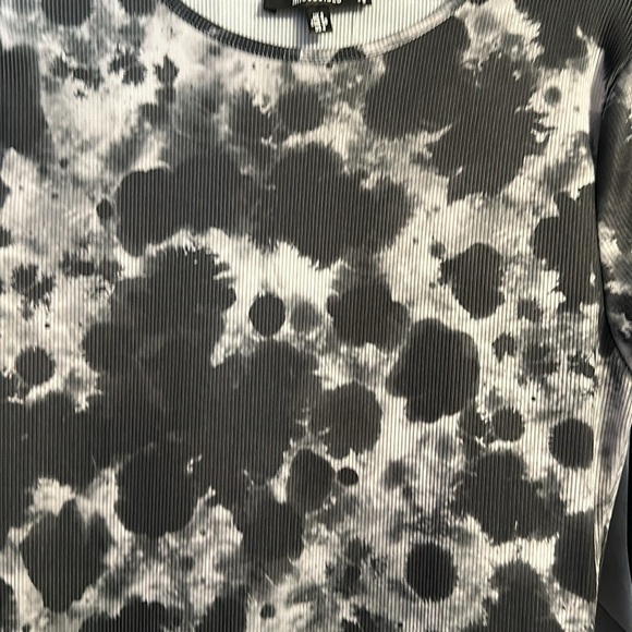 Missguided tie-dye style pencil long sleeve dress small/4 - Picture 4 of 5